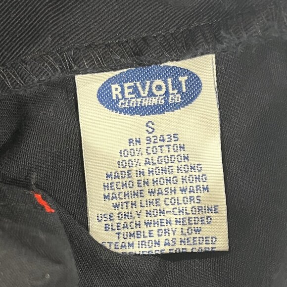 Vtg Revolt Clothing Black Denim Overall size Small - Picture 9 of 12